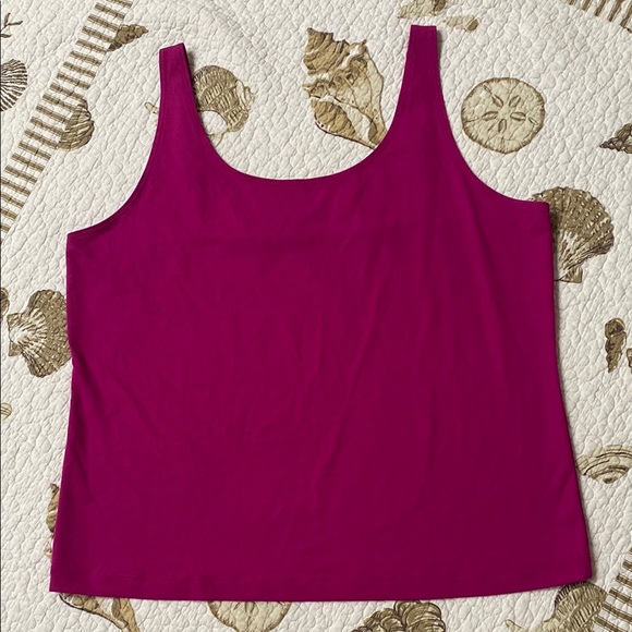 CHICOS Magenta Tank Top. Size 3. - Picture 1 of 5